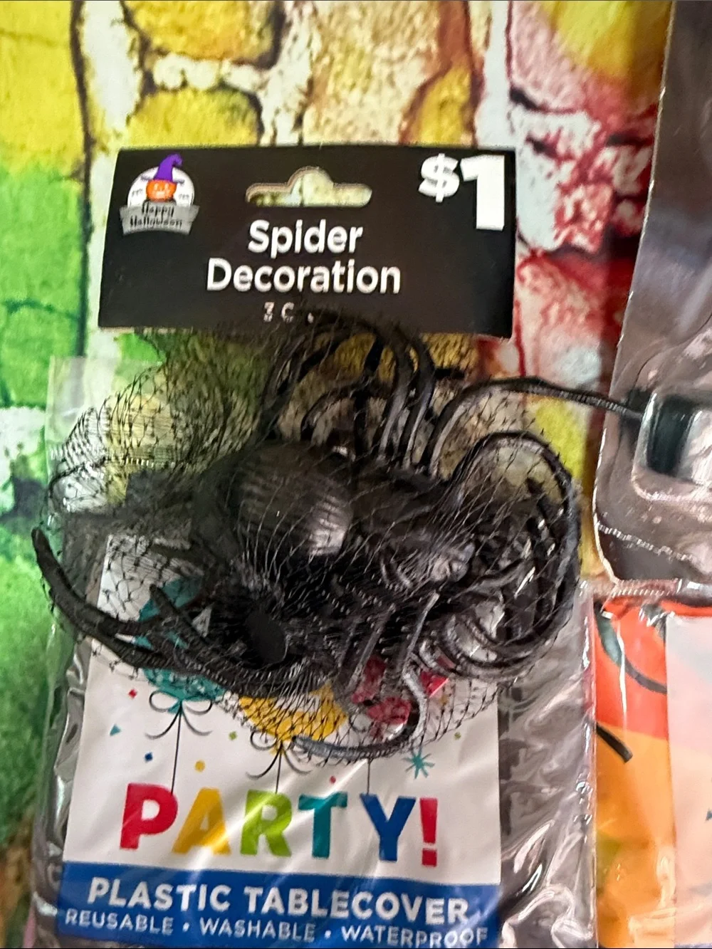 Party! Halloween Disposable Tableware Set - Orange & Black